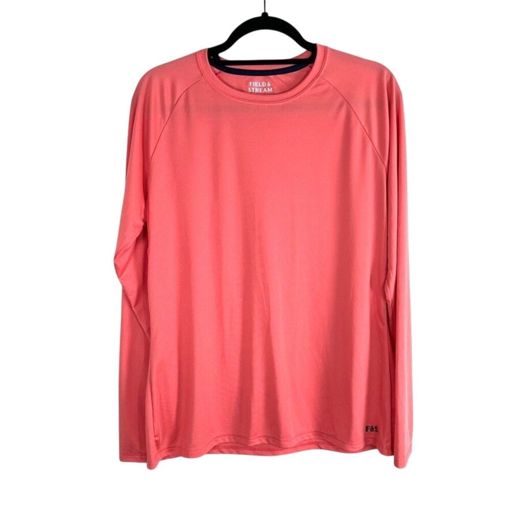 Field & Stream Women's XL Tech Shirt Fishing Outdoor Performance Graphic Sleeve